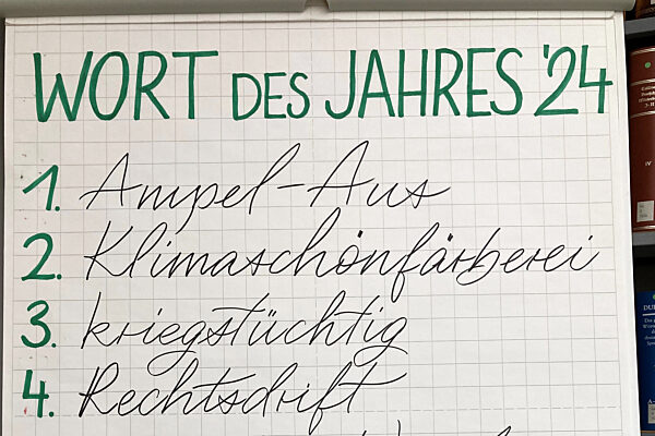Wort des Jahres 2024 - "Ampel-Aus"