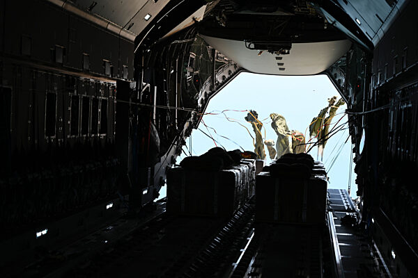 Bundeswehr setzt erneut Hilfsgüter über Gaza ab