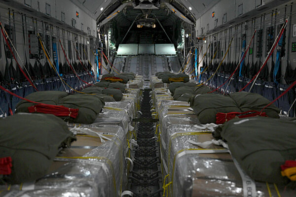 Bundeswehr setzt erneut Hilfsgüter über Gaza ab