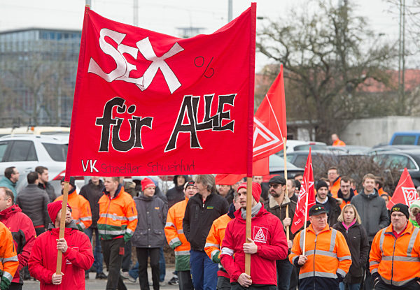 Warnstreiks in der bayerischen Metall- und Elektroindustrie