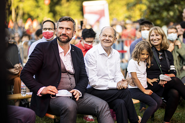 Olaf Scholz in Leipzig
