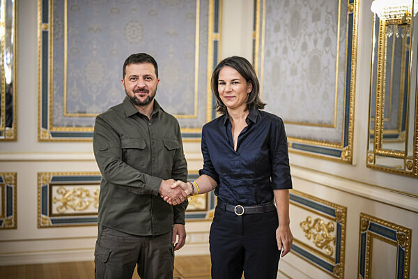 Annalena Baerbock (Buendnis 90/Die Gruenen), Bundesaussenministerin, besucht am 11.09.2023 die Ukraine