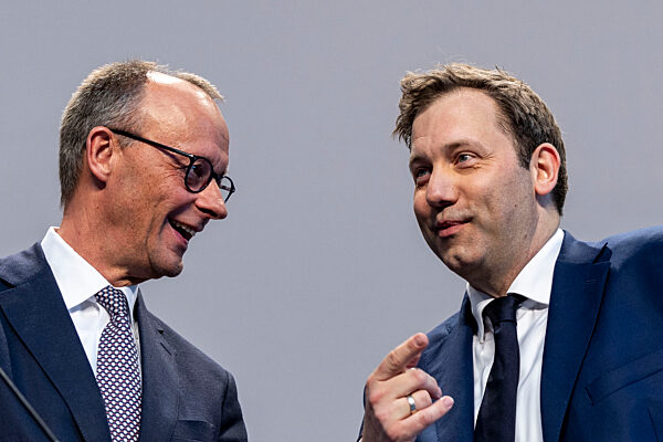Pressekonferenz nach Einigung bei Koalitionsverhandlungen