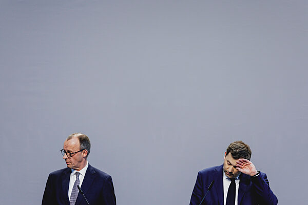 Pressekonferenz nach Einigung bei Koalitionsverhandlungen