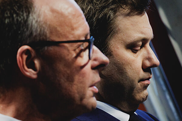 Pressekonferenz nach Einigung bei Koalitionsverhandlungen