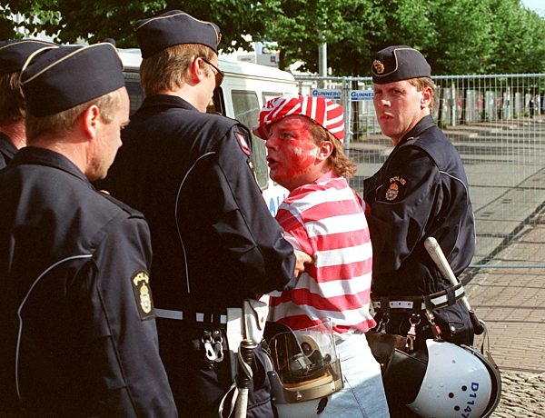 Fußball-EM 1992, Polizei sicherte Finale