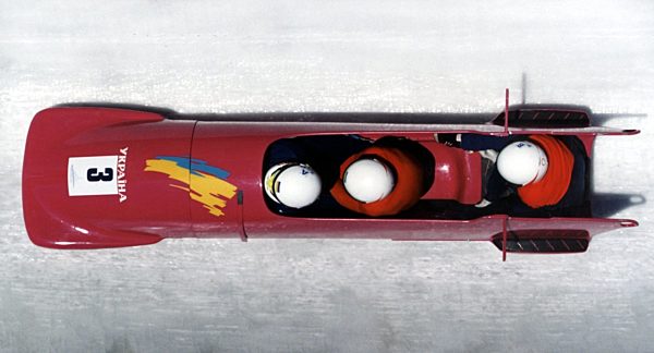 Lillehammer 1994, "Dreierbob"-Training