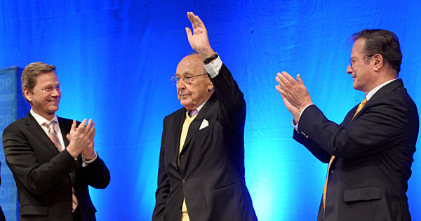 Parteitag NRW-FDP - Westerwelle, Genscher, Kinkel