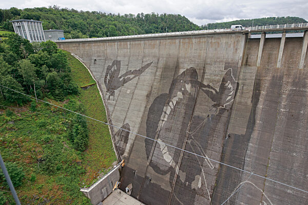 Graffiti an der Rappbodetalsperre