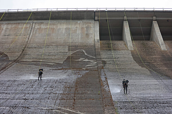 Graffiti an der Rappbodetalsperre