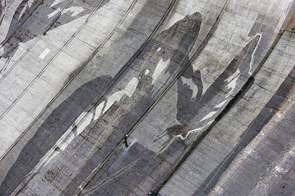 Graffiti an der Rappbodetalsperre