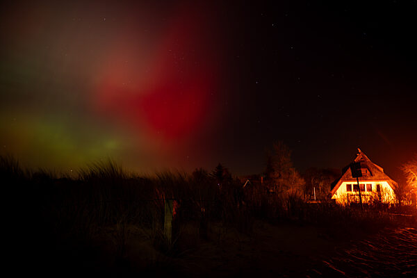 Northern Lights over the Baltic Sea at Dierhagen