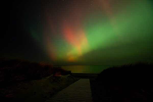 Northern Lights over the Baltic Sea at Dierhagen