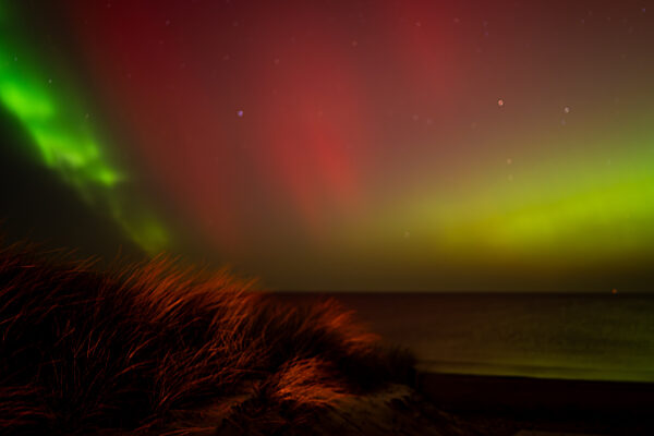 Northern Lights over the Baltic Sea at Dierhagen