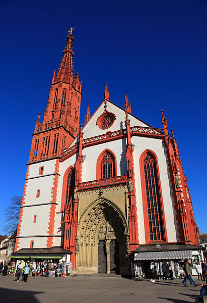 Marienkapelle auf dem W?rzburger Marktplatz, W?rzburg, Unterfranken, Bayern, Deutschland