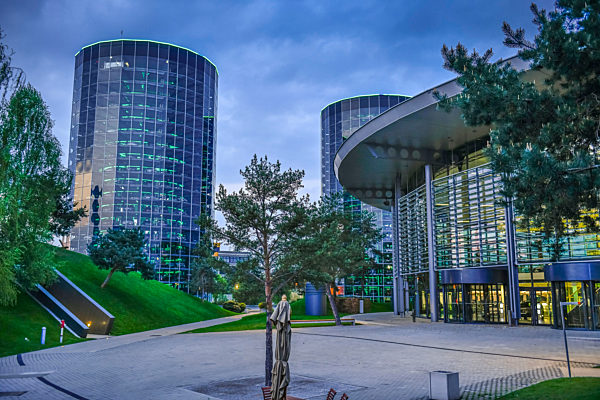 Autotuerme, Kundencenter, VW Autostadt, Wolfsburg, Niedersachsen, Deutschland