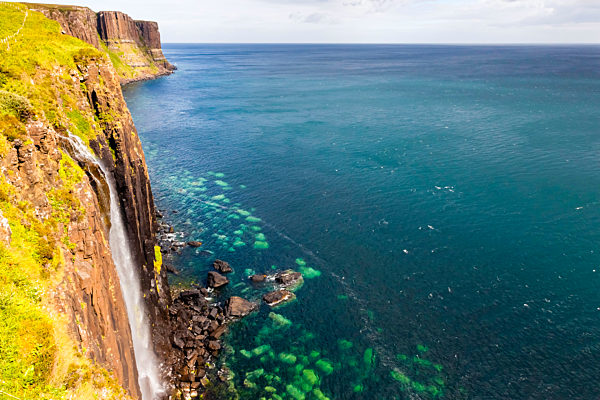 Schottland, Innere Hybriden, Isle of Skye, Kilt Rock, Wasserfall, Landschaft, reisen