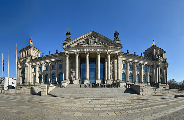 Reichstag Tiergarten Berlin Deutschland