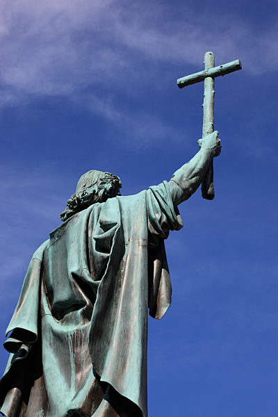 Bonifatiusdenkmal am Bonifatiusplatz, Fulda, Hessen, Deutschland
