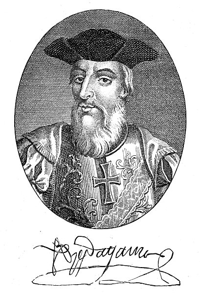 Vasco da Gama, 1st Count of Vidigueira,  1460 - 24 December 1524, was a Portuguese explorer and the first European to reach India by sea  /  Dom Vasco da Gama, Graf von Vidigueira, portugiesischer Seefahrer und Entdecker des Seewegs um das Kap der Guten Ho
