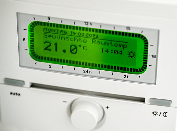 Gasheizung mit Thermostat