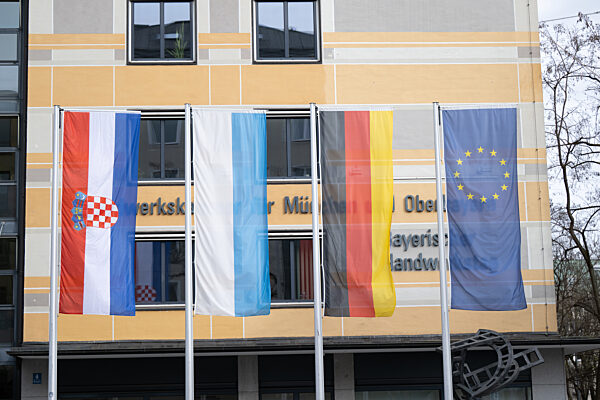 Flags Representing Unity at the Munich Security Conference