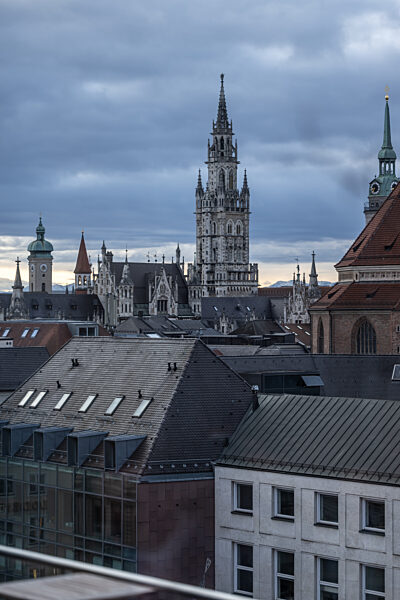 Munich's Iconic Skyline at Dusk