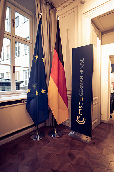Symbolic Display at the Munich Security Conference German House
