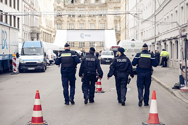 Security Forces Patrol During Munich Security Conference