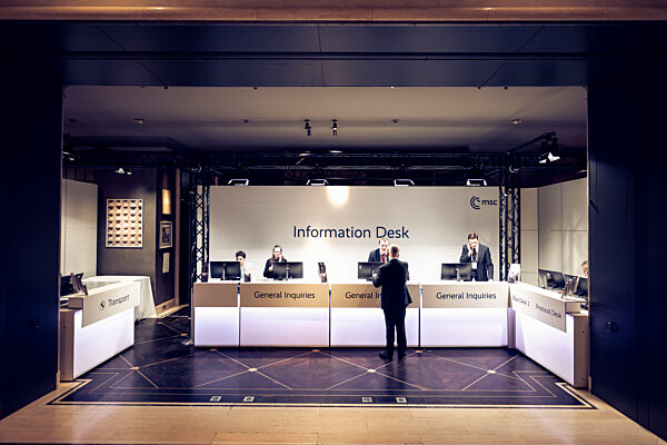 Information Desk at the Munich Security Conference