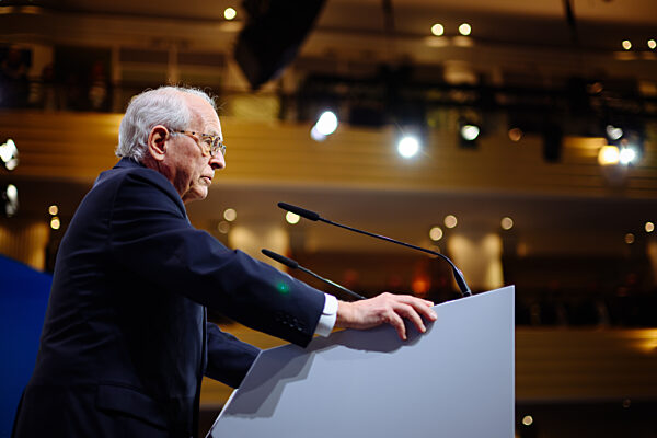 Speaker Addresses Audience at Munich Security Conference