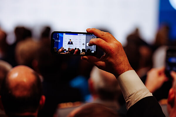 Capturing the Moment: A Speaker at the Munich Security Conference