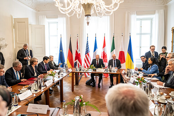 Participants of the G7 Foreign Ministers meeting at the sidelines of the Munich Security Conference