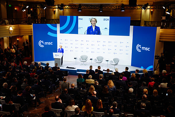Ursula von der Leyen Addresses Global Leaders at Munich Security Conference