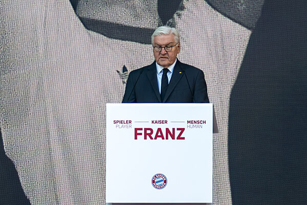 Gedenkfeier von Franz Beckenbauer in der Allianz Arena. 19.01.2024