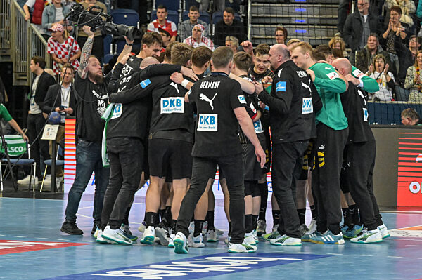 Oesterreich - Deutschland, Handball, EHF, Olympia - Qualifikation, 17.03.2024, Men,