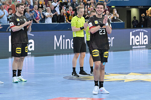 Oesterreich - Deutschland, Handball, EHF, Olympia - Qualifikation, 17.03.2024, Men,