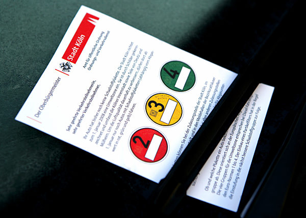 Umweltzone - Hinweis vom Ordnungsamt