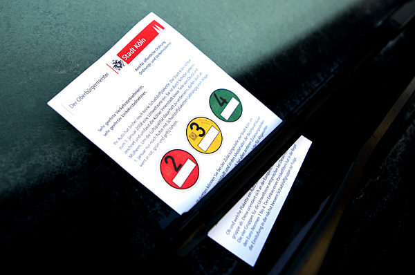 Umweltzone - Hinweis vom Ordnungsamt