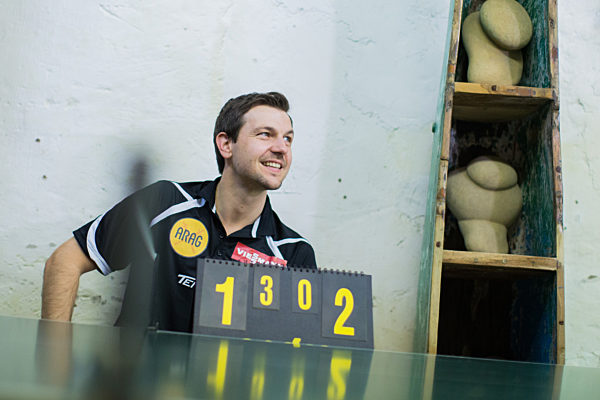 Tischtennis-Duell zwischen Wallraff und Diekmann