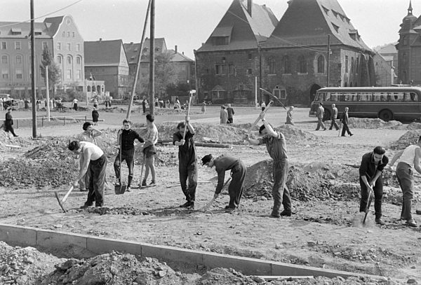 DDR - Arbeitseinsatz Holzmarkt 1959
