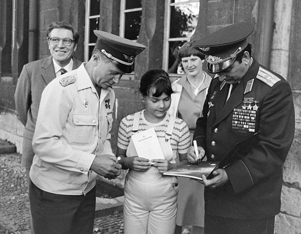 Kosmonauten besuchen die Universität 1983