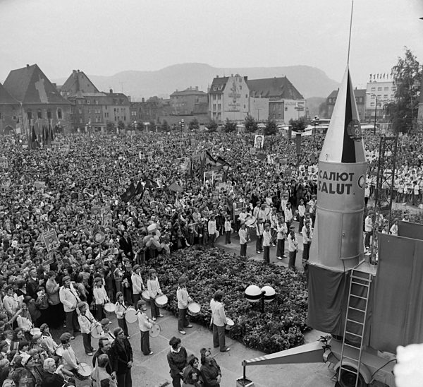 DDR - Kosmonauten-Besuch in Jena 1978