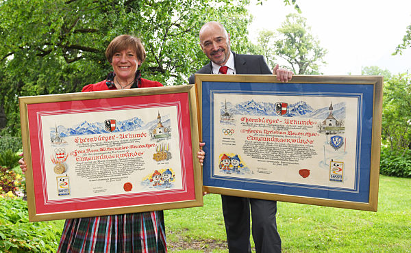 Mittermaier und Neureuther sind Ehrenbürgern
