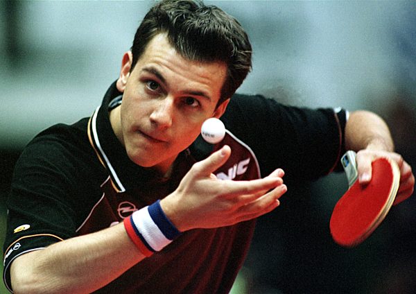 Tischtennis-EM: Timo Boll in Aktion