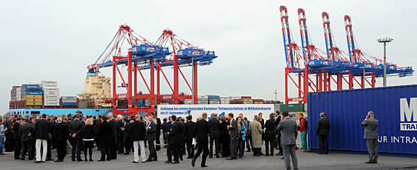 JadeWeserPort  Einweihung