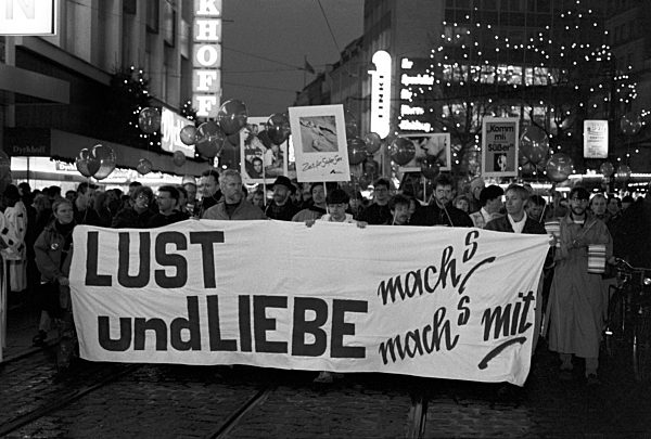 Demonstration at World Aids Day