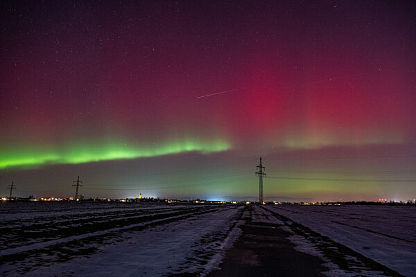 Polarlichter über Niederbayern
