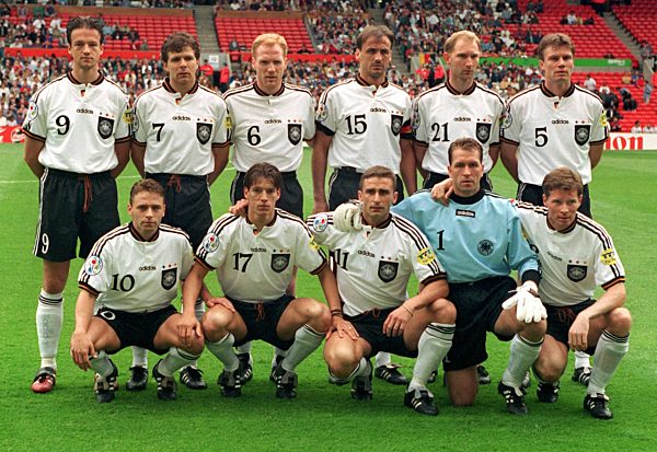 Mannschaftsfoto Deutschland bei EURO '96