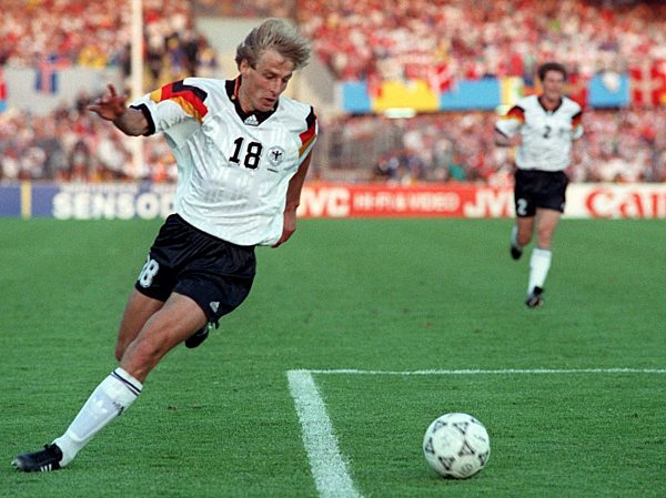 Fußball-EM '92: Finale: Jürgen Klinsmann stürmt